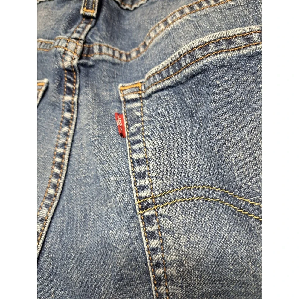 Levis‎ Strauss Mens Straigh Leg Western Blue Jeans Rodeo Ranchero Size 36 X 34L